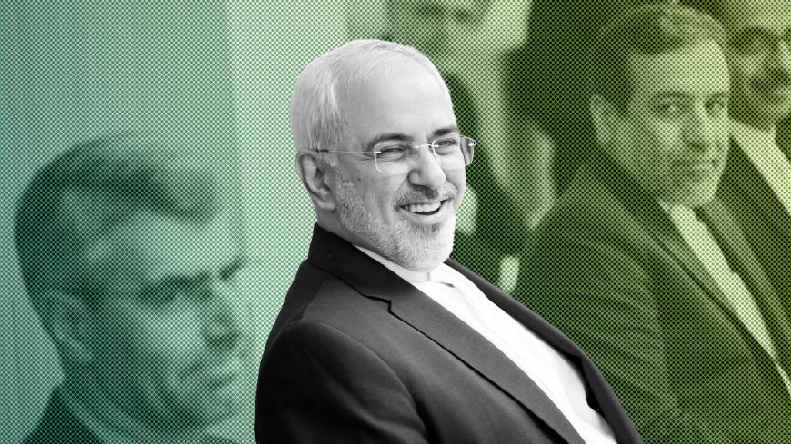 Iran's Foreign Minister Mohammad Javad Zarif attends a meeting with European Union's foreign policy chief Federica Mogherini, Britain's Foreign Secretary Boris Johnson, Germany's Foreign Minister Sigmar Gabriel and France's Foreign Minister Jean-Yves Le Drian in Brussels, Belgium January 11, 2018. REUTERS/John Thys/Pool - RC1B2DED04A0