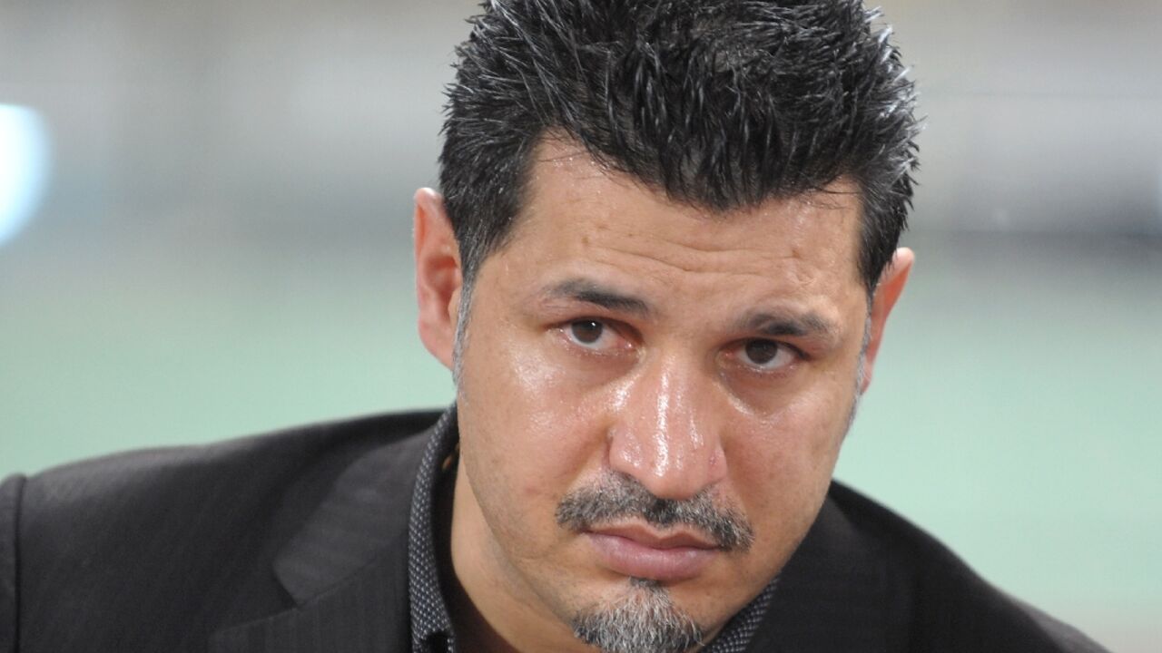 Iranian football star Ali Daei, pictured here on January 28, 2009