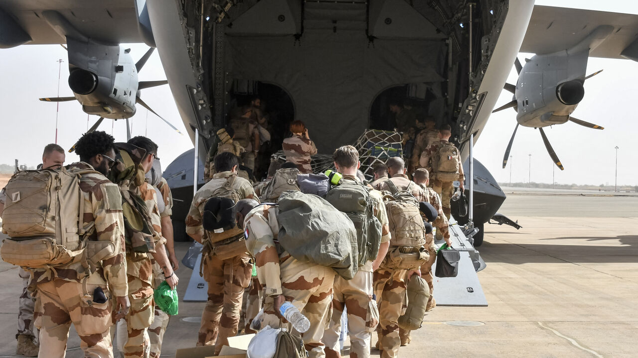 The last French soldiers board a French military plane to leave Niger for good, at the French base which was handed over to the Nigerien army, in Niamey on December 22, 2023. The last French troops withdrew from Niger on December 22, 2023, marking an end to more than a decade of French anti-jihadist operations in west Africa's Sahel region, AFP saw and Niger's military announced. The French exit from Niger leaves hundreds of US military personnel, and a number of Italian and German troops, remaining in the