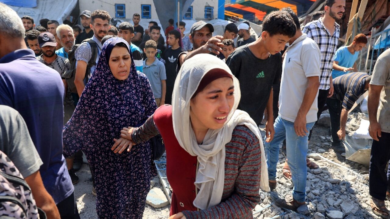 The Israeli strike on the Gaza Strip's Nuseirat refugee camp is the fifth in just over a week targeting schools turned shelters The Israeli strike on the Gaza Strip's Nuseirat refugee camp is the fifth in just over a week targeting schools turned shelters