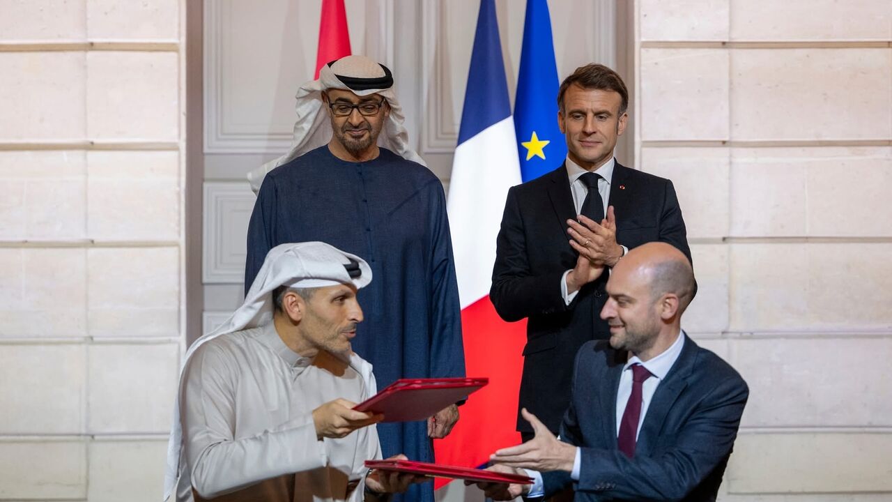 His Highness Sheikh Mohamed bin Zayed was hosted in Paris by President Emmanuel Macron, where the sides signed a groundbreaking cooperation agreement in AI, on Feb. 6, 2025.