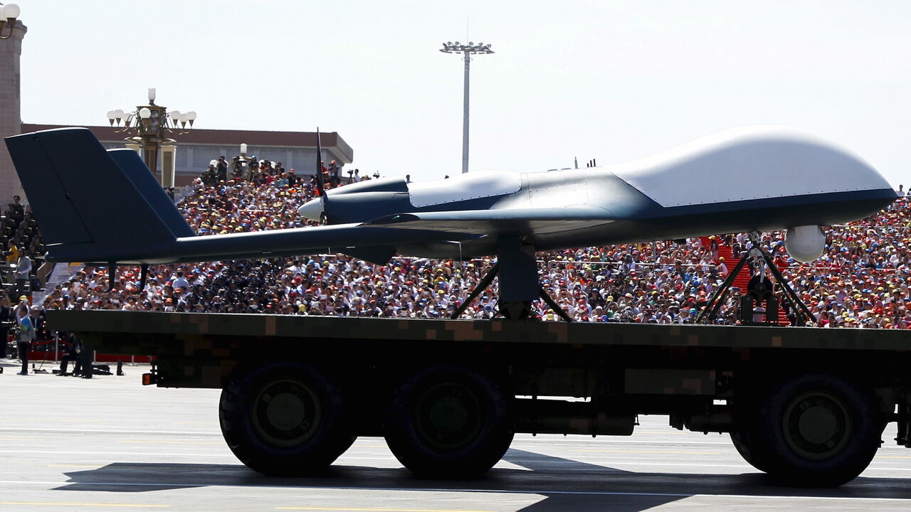 WW2-ANNIVERSARY/CHINA An unmanned aerial vehicle is presented during the military parade marking the 70th anniversary of the end of World War Two, in Beijing, China, September 3, 2015. REUTERS/Rolex Dela Pena/Pool - GF10000191272